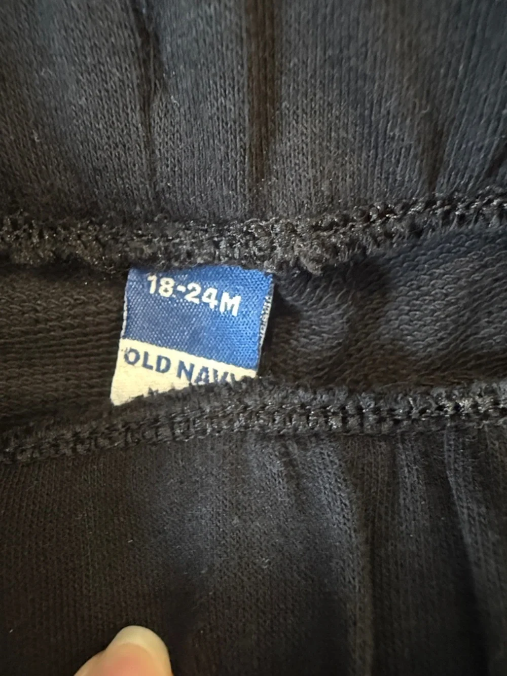 Old Navy Black and Cream Girls' Pull-On Shorts Duo